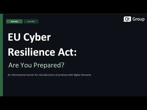 Webinar: EU Cyber Resilience Act (CRA): Are You Prepared?