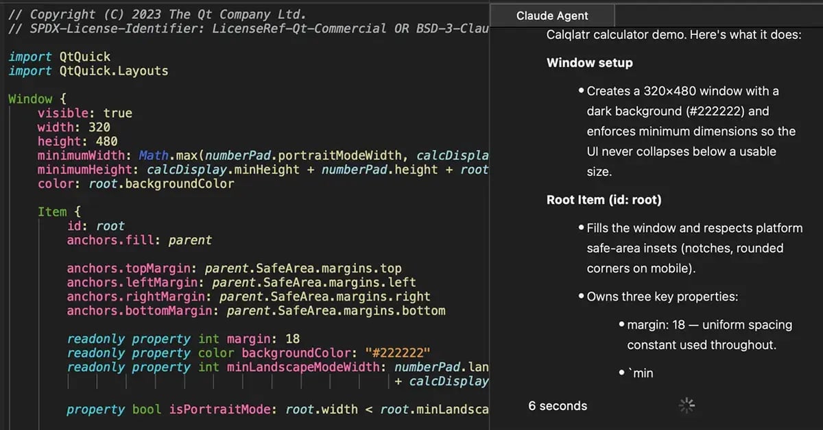 Agentic AI in Qt Creator with full Qt context